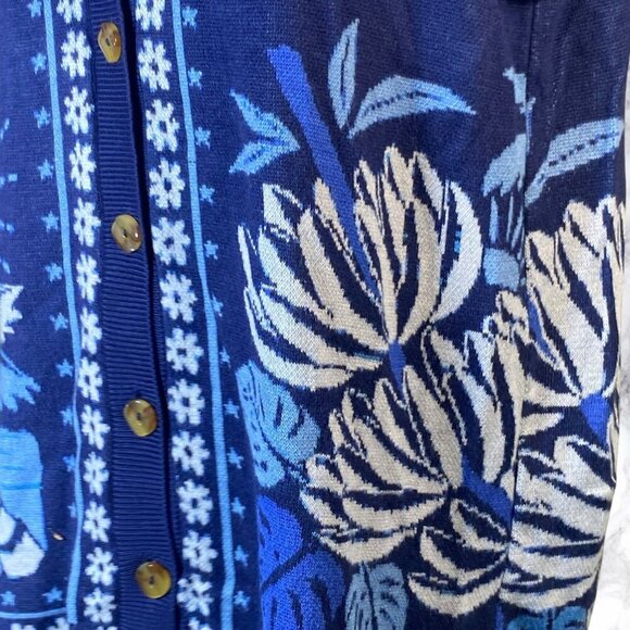 Farm Rio Blue Rio Tiles Lenzing™ Ecovero™ Viscose Knit Shirt - Picture 6 of 12